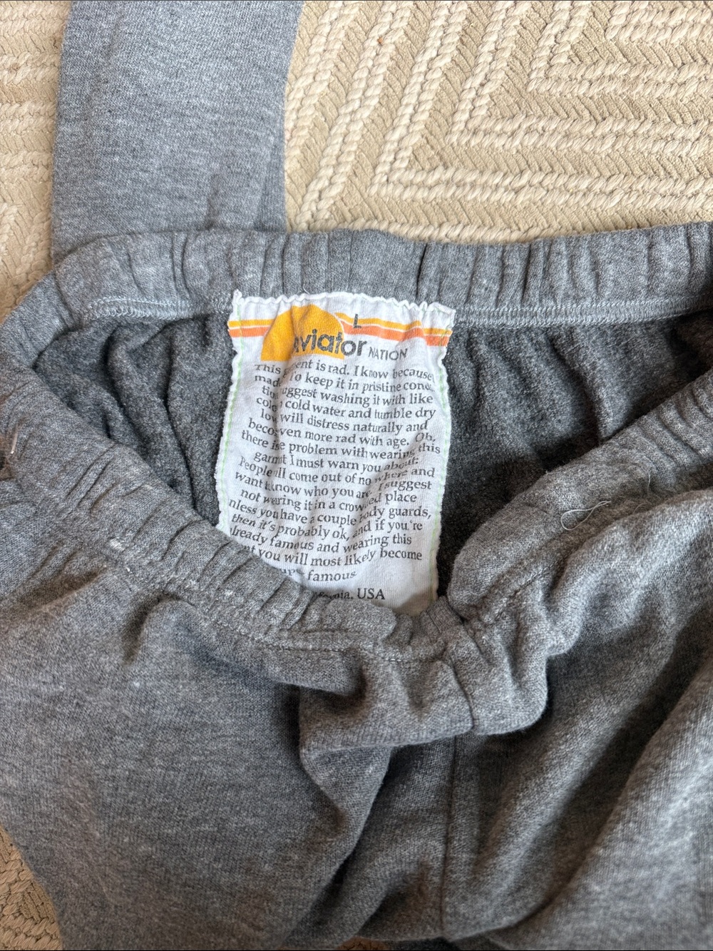 Aviator Nation size large joggers - Picture 3 of 3